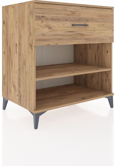 Kronos Şifonyer Tek Raflı Tek Çekmeceli 88x59x96 Çam-çam Çam
