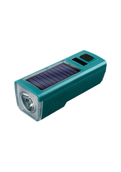1000 Lümen 5 Modlu Su Geçirmez Solar Güneş Enerjili Usb Şarjlı Bisiklet Farı 001