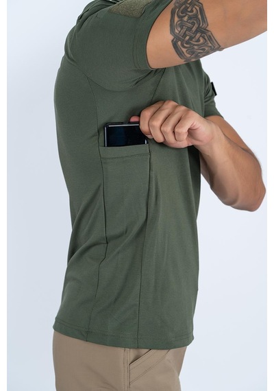 Combat Tactical Tactical Tişört 804 Pike K.kol-1154-haki Haki