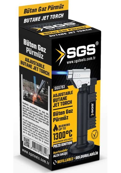 Sgs Jet Torch Pürmüz Çakmak Tipi 1300 Derece Yüksek Isı Çok Renkli