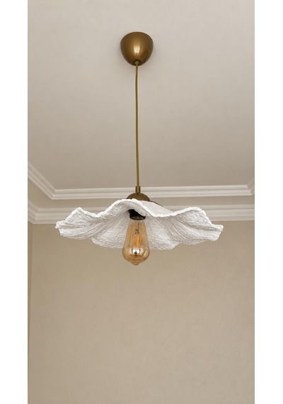 Lioraa Lighting Aria 45 Cm Sarkıt Avize Kırık Beyaz