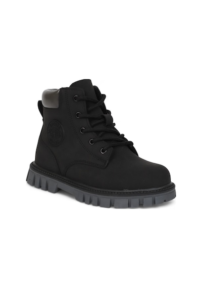 Kidessa 2075 Anatomik Tabanlı Fermuarlı Unisex Çocuk Spor Bot Siyah