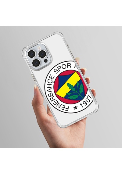 İphone 15 Uyumlu Fenerbahçe Büyük Logo Şeffaf Lisanslı Telefon Kılıfı