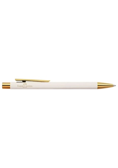 Faber Castell Marshmellow Neo Slim Tükenmez Kalem Beyaz - Altın