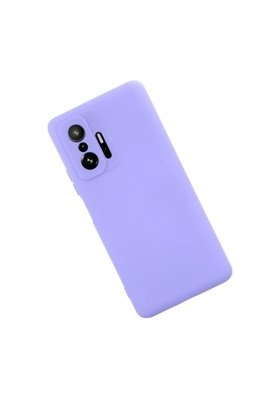 Xiaomi Mi 11t Pro Ile Uyumlu Kılıf Nano Içi Kadife Lila Renk Kamera Korumalı Silikon Kapak Col169827-lila