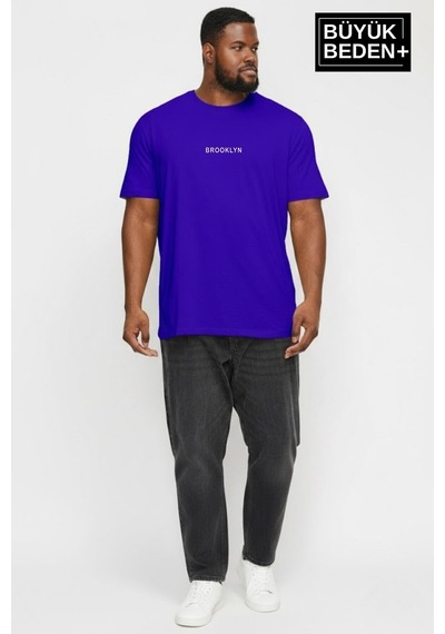 Superlife Erkek Büyük Beden Orta Brooklyn Baskılı 3xl-6xl Bisiklet Yaka Tshırt Spr26bts510-8 Saks Mavi Superlife Erkek Büyük Beden Orta Brooklyn Baskılı 3xl-6xl Bisiklet Yaka Tshırt Spr26bts510-8 Saks Mavi