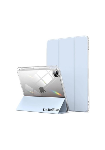 Apple Uyumlu iPad Pro 12.9 3./4./5./6. Nesil Kılıf Kalem Bölmeli Akrilik Şeffaf Ayrılabilir Case 2018-2022 Kılıf