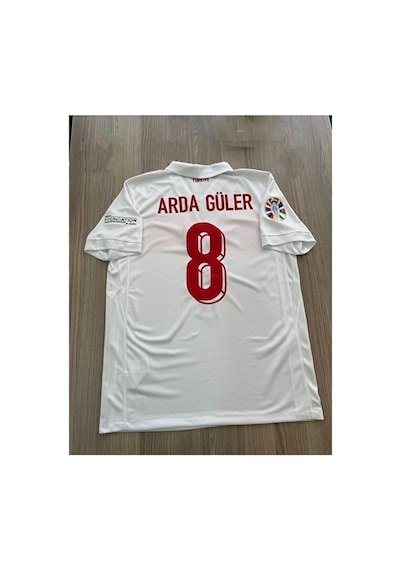 Arda Güler Türkiye Milli Takım Yetişkin İç Saha Forması Beyaz Çok Renkli