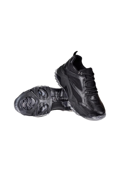 Pullman Kadın Spor Ayakkabı Sneaker Sms-65118 Siyah-siyah Siyah