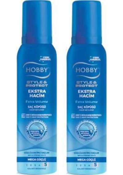 Hobby Stye&Protect Ekstra Hacim Saç Köpüğü 2 x 250 ML