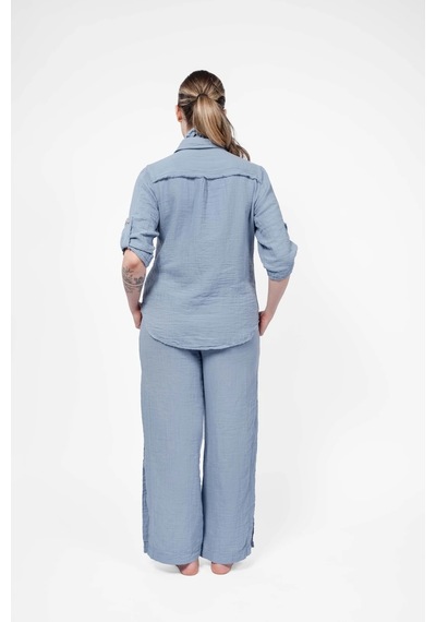 Atelier Chaputs Elya Blue Shirt Çok Renkli