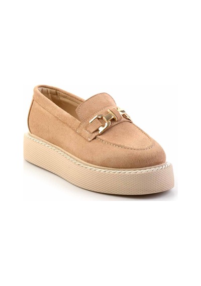Bambi Camel Kadın Loafer Ayakkabı K01192180002 Camel