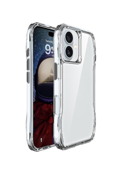 Apple Uyumlu iPhone   16 Plus Kılıf   Airbagli Şeffaf Zore İncek Kapak-şeffaf