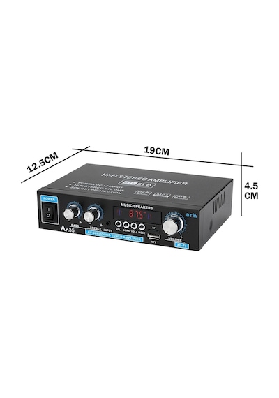 Ak45/ak35 800 W Ev Güç Amplifikatörü 2 Kanal Bluetooth 5.0 Mini Hifi Dijital Ak 35 Eu Plug