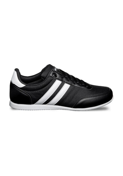 Best Of 2086-26 Cilt Deri Anatomik Erkek Sneaker Siyah Beyaz Siyah