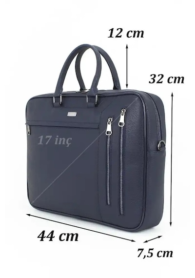 Case Club 17.3 İnç Omuz Askılı Unisex Laptop Evrak Çantası Taba