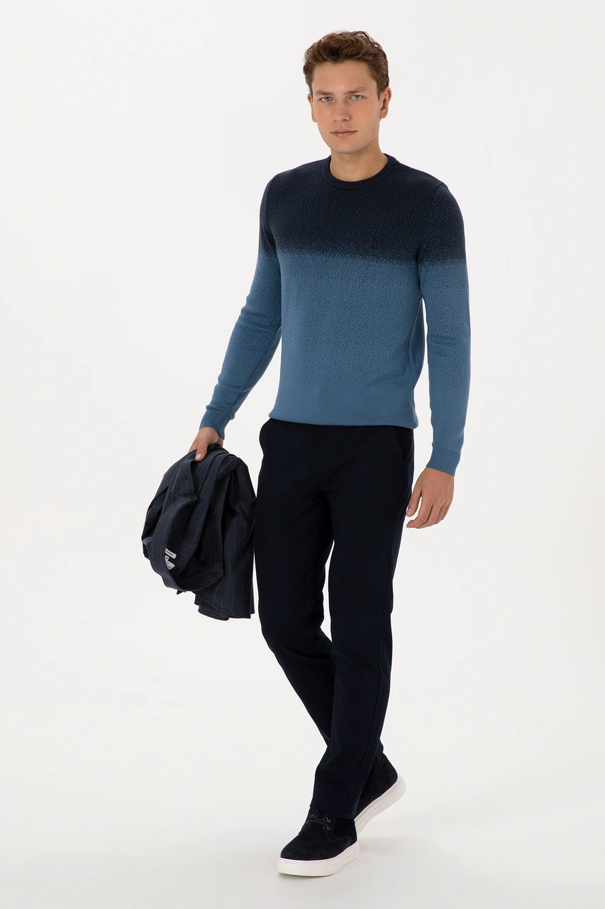 U.S. Polo Assn. Erkek Lacivert Slim Fit Kanvas / Chino Pantolon 50308762-VR033