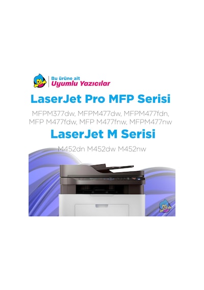 Hp Color Laserjet Pro Mfp M477fdw Cf413x Kırmızı Muadil Toner Çipli