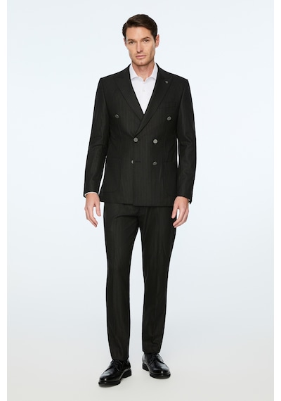 Morven Erkek Siyah Poliviskon Trend Slim Fit Sivri Yaka Kruvaze Takım Elbise 26ms001015001 Siyah Morven Erkek Siyah Poliviskon Trend Slim Fit Sivri Yaka Kruvaze Takım Elbise 26ms001015001 Siyah