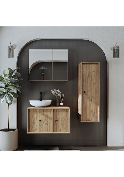 Lavabolu Mdf 75 Cm Çekmeceli Gusto Banyo Dolabı + Aynalı Dlp Atl Atlantik Çam Lavabolu Mdf 75 Cm Çekmeceli Gusto Banyo Dolabı + Aynalı Dlp Atl Atlantik Çam