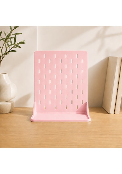 Modüler Masaüstü Pegboard Organizer Seti Kalemlik, Raf Ve Kancalı Düzenleyici Panel Ofis, Çalışma Masası Ve Hobi Alanları İçin Çok Amaçlı Organizer 124-Pembe