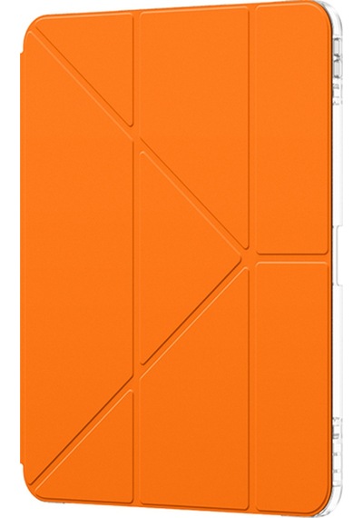 Apple Uyumlu iPad Pro 11 2025 M5 Amazingthing Minimal Serisi Katlanabilir Standlı Kılıf Turuncu Kapaklı Kılıf
