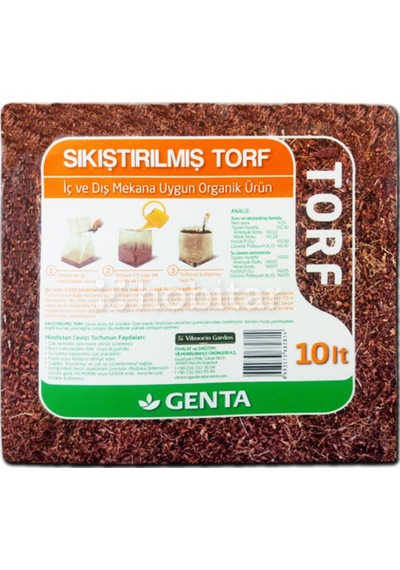 Genta Sıkıştırılmış Torf Cocopeat 10 L N11.188