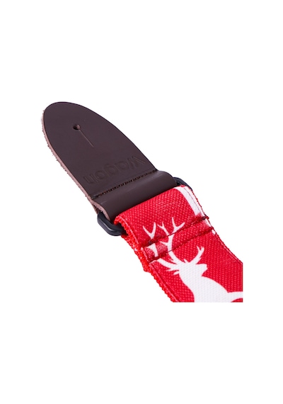 Wagon Straps Yılbaşı Temalı Gitar Askısı - Kırmızı/beyaz