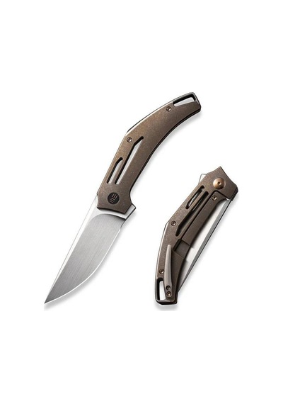 We Knife Speedliner Titanium Bronze Frame Lock Kamp Çakı Bronz