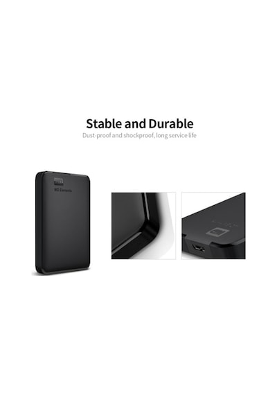 Wd Elements 2.5 İnç Mobil Hdd 500g Usb 3.0 Yüksek Hızlı Mobil Sabit Disk Taşınabilir Darbeye Dayanıklı Harici Sabit Disk Wdbuzg5000abk