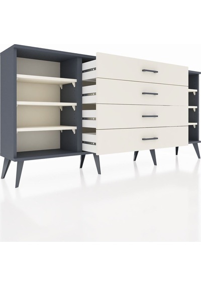 Arges Konsol 6 Raflı 4 Çekmeceli 176x30x83 Antrasit-aytaşı/aytaşı Aytaşı/aytaşı Arges Konsol 6 Raflı 4 Çekmeceli 176x30x83 Antrasit-aytaşı/aytaşı Aytaşı/aytaşı