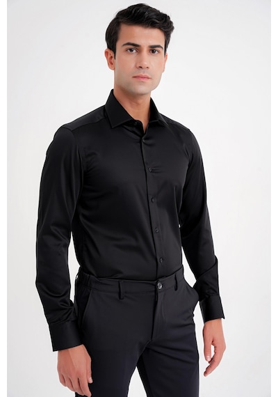 Efor Slim Fit %100 Pamuk Non Iron Kumaş Klasik Siyah Gömlek Gk 734 Siyah Efor Slim Fit %100 Pamuk Non Iron Kumaş Klasik Siyah Gömlek Gk 734 Siyah