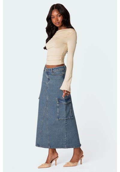Madmext Bej Kayık Yaka Kadın Bodysuit Mg2040-bej Bej