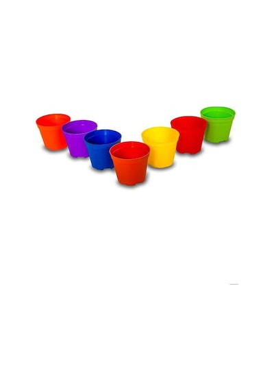 Katı Plastik Sukulent Saksısı 10 Adet Mavi 5.5 Cm