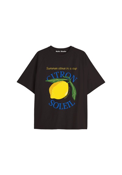 Kalic Studio Y2k Vintage Pickles Baskılı Siyah T-shirt Kod 248 Siyah-248