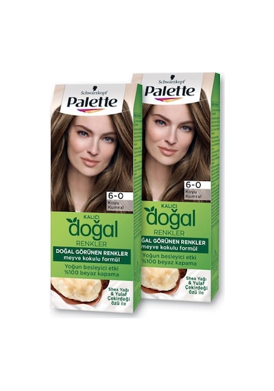 Palette Kalıcı Doğal Renkler 6 - 0 Koyu Kumral X 2 Adet (458324482)