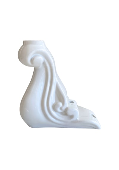 Sultan Lükens Desenli 14cm Beyaz Plastik Ayak Mobilya Masa Ve Dolap Ayağı 14cm Beyaz 1 Adet Beyaz