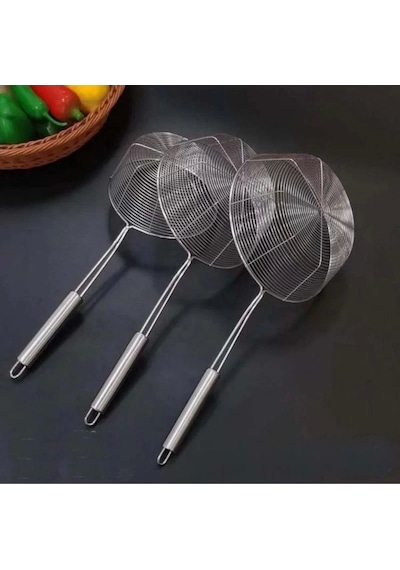 Mien Men1254 Metal Süzgeç 16 Cm 1 Adet Gri