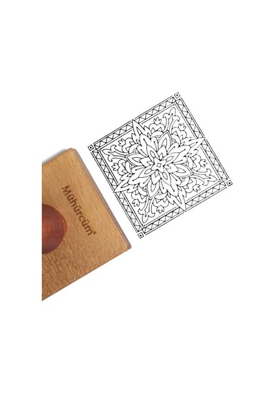 Mühürcüm Kişiye Özel Ahşap Mühür Damga 7x7 Kare Mad7x7 Ahşap
