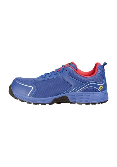 Safety Jogger Aak S1p Sr Esd Fo Hro Mavi İş Güvenlik Ayakkabısı Mavi-Kırmızı