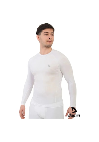 Hnc Sport Erkek Uzun Kol Compression Fitness Gym Body Tshirt Beyaz
