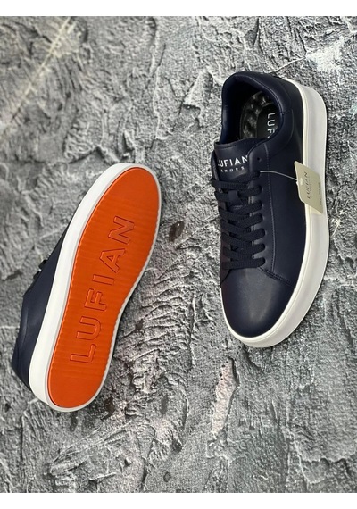Lufian Anton Sneaker Erkek Deri Ayakkabı Lacivert 111230254 Lacivert