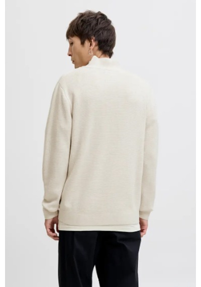 Jack & Jones Jprblamılano Stıtch Erkek Kırık Beyaz Sweatshırt Kırık Beyaz