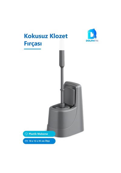 Kokusuz Klozet Fırçası Plastik Çok Renkli 16x12x35 Cm