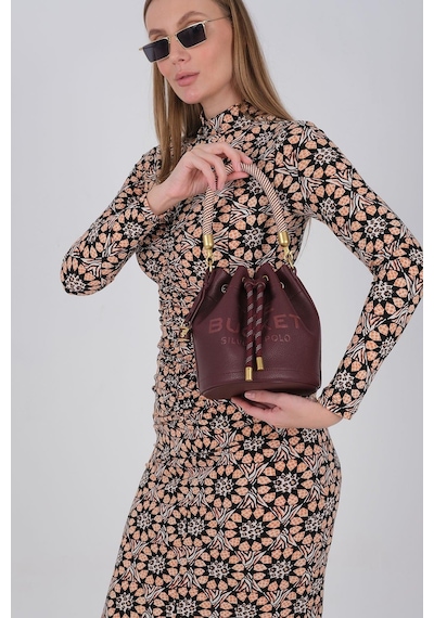 Silver Polo Sp1248 Kadın Omuz Çantası Mini Rolax Bordo-bordo
