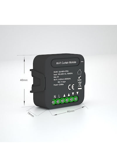 FONRI Wİ-Fİ PERDE PANJUR MODÜLÜ ANAHTAR ARKASI  ( TEK BAŞINA KULL