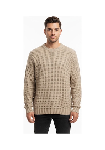 Jack & Jones Jjenick Knit Crew Neck Noos Erkek Kahverengi Kazak - 12211275