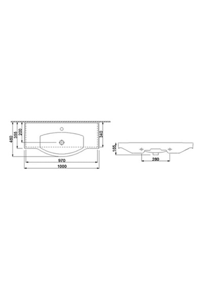 Newarc Master 100 Cm Etajerli Lavabo 1.kalite Beyaz