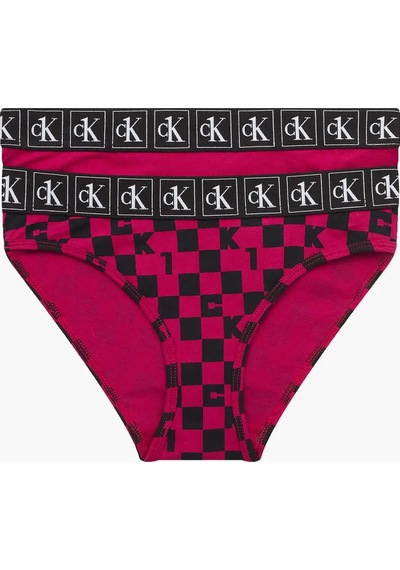 Calvin Klein 2pk Bıkını Kadın Kırmızı Bkini Külot Set Pembe