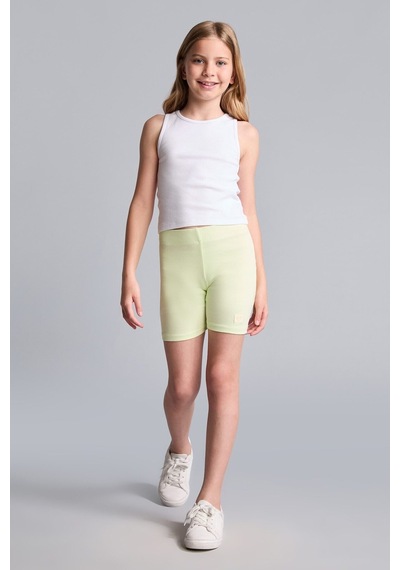 Defacto Kısa Boy Fitilli Nane Yeşili Tayt Kız Çocuk I1270a826smgn653 Yeşil-gn653